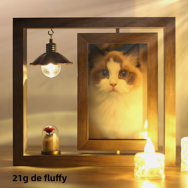 Pet memorial photo frame