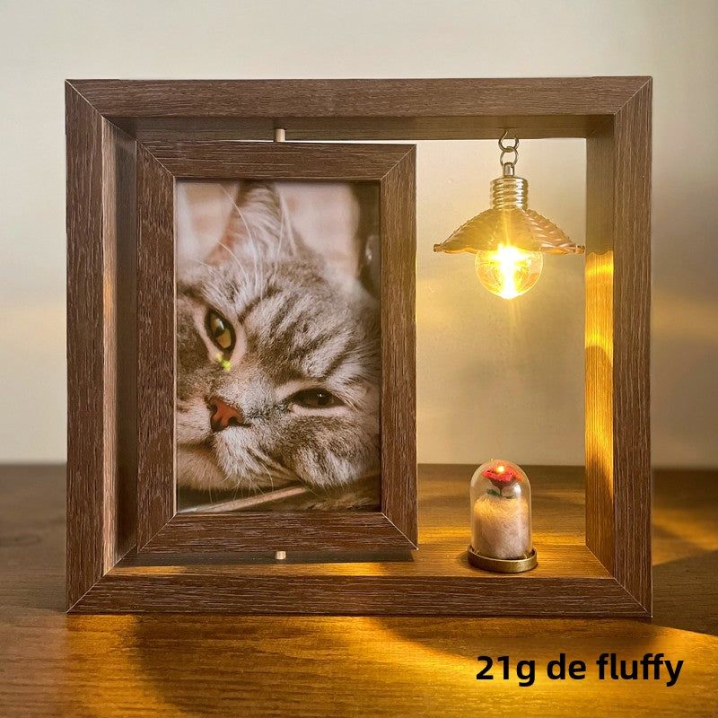 Pet memorial photo frame