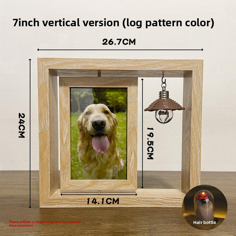 Pet memorial photo frame
